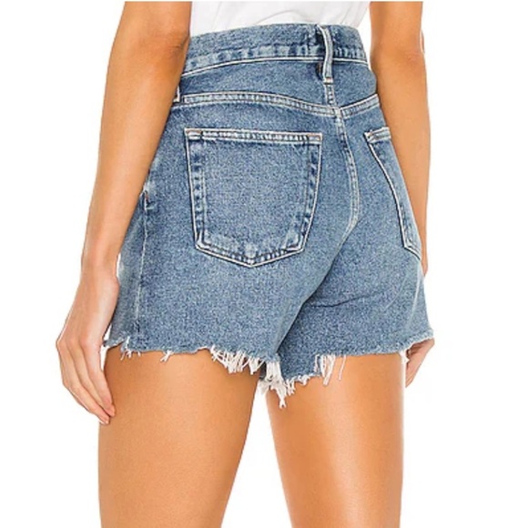 Agolde Parker Long Short in Skywave - Picture 3 of 7